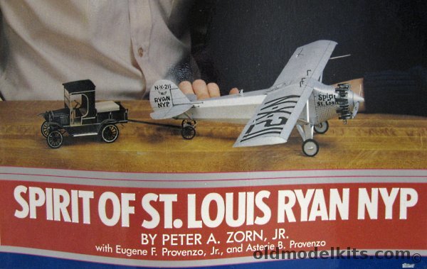 Crown Publishers 1/32 Ryan NYP Spirit of St. Louis and Truck plastic model kit